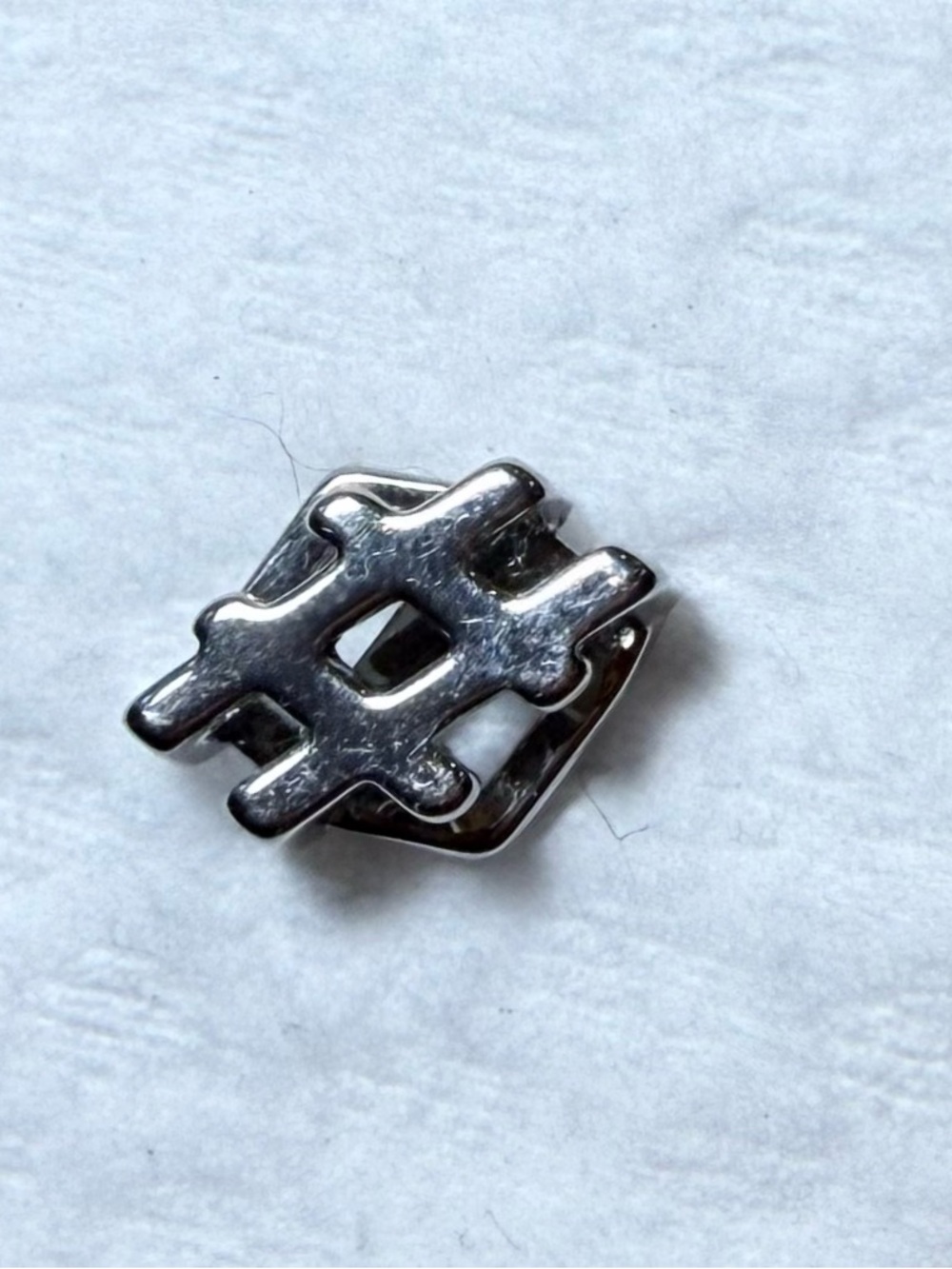 KEEP Collective Silver-Tone Hashtag Charm